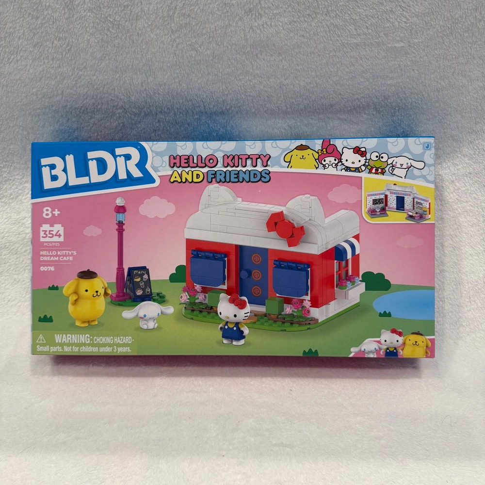 BLDR Hello Kitty and Friends Dream Cafe Building Blocks Set Sanrio NIB